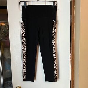 ZYIA Black Leopard Print Leggings